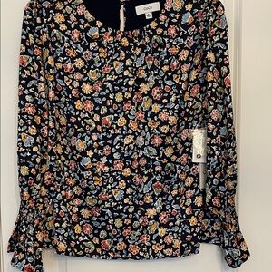 Lined CeCe floral blouse in size XL